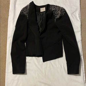 Silence + Noise Black Embellished Blazer